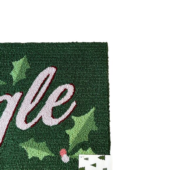 Loloi JINGLE ALL THE WAY Hooked Accent Rug 20x32 Festive Christmas Holiday NEW - Picture 10 of 10